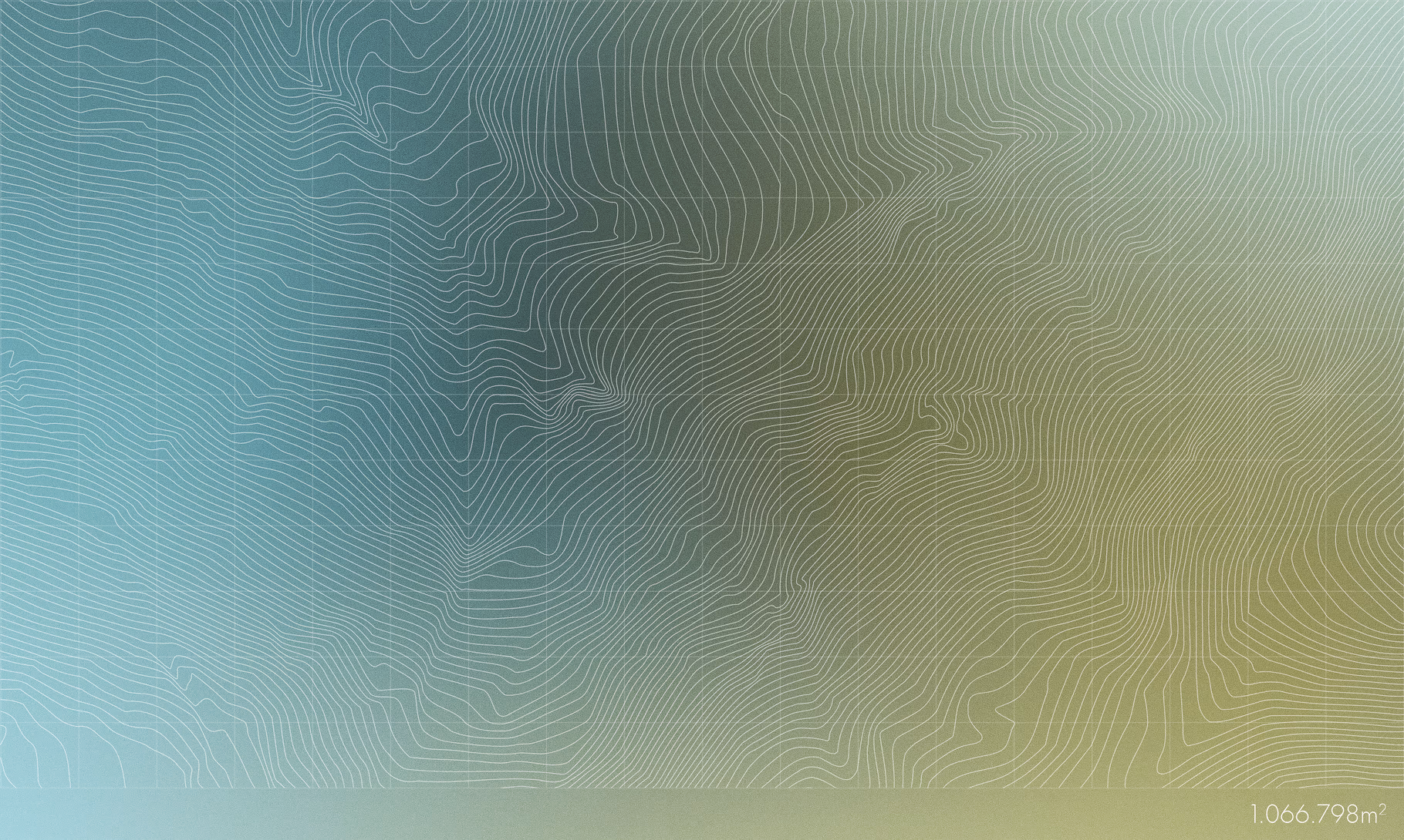 Topographic contour drawing for the Verdo masterplan, showing the slopes and valleys of the site.